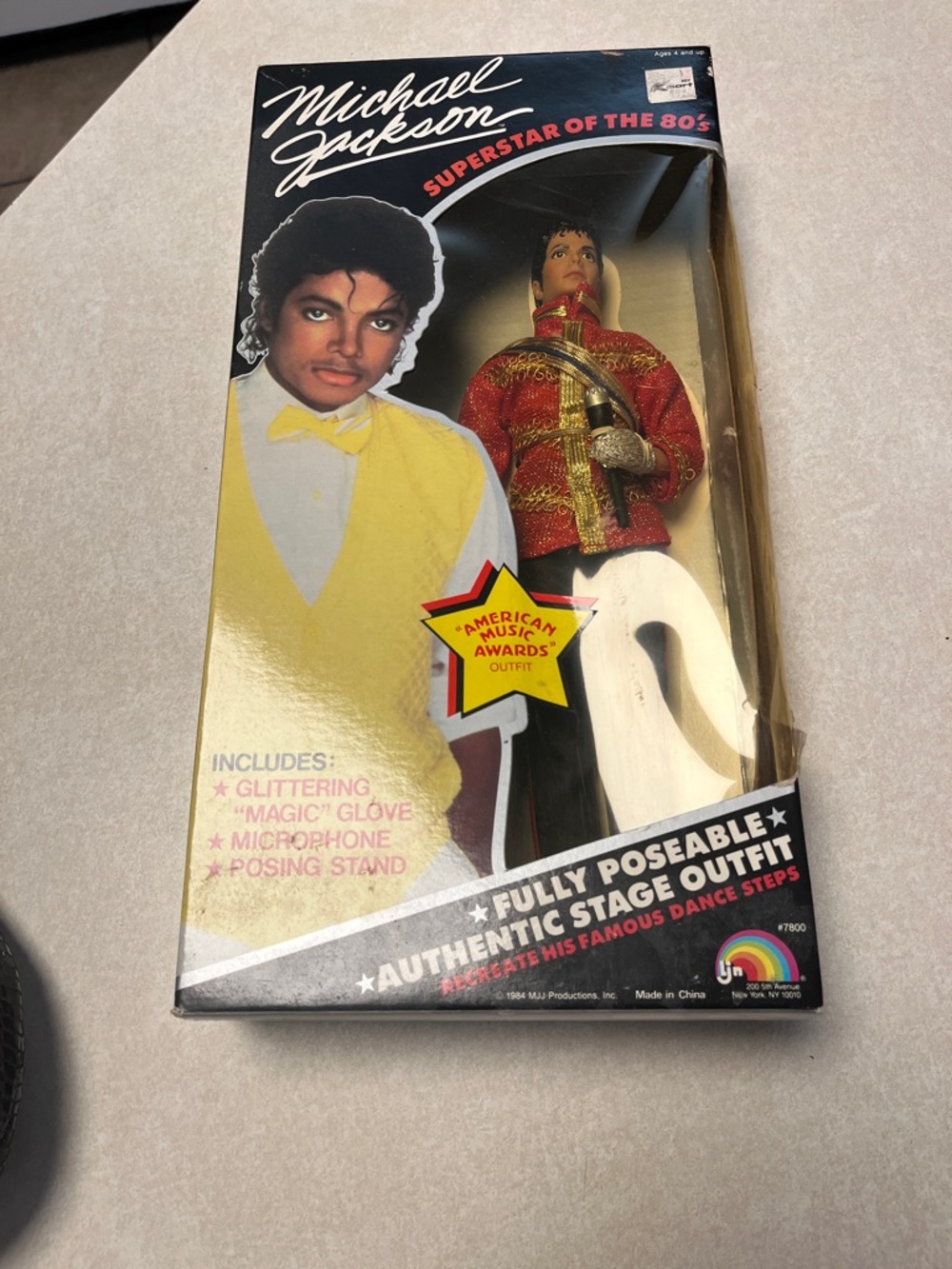Michael Jackson Superstar of the 80s Poseable Figure - Red & Black Outfit